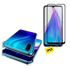 Imagem de Capinha Case Antiqueda Compatível Xiaomi Redmi Note 8T + 2 Película Vidro 3d 9d Cobre 100% Tela