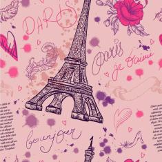 Imagem de Papel De Parede Adesivo Lavável Torre Eiffel 3M