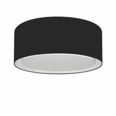 Imagem de Plafon Duplo Cilíndrico Md-3036 Cúpula em Tecido 50x25cm Preto - Bivolt
