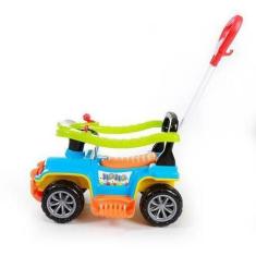Imagem de Carrinho De Brinquedo Jip Jip Infantil Empurrador Colorido - Maral