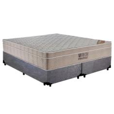 Imagem de Cama Box Casal Suede Bipartido + Colchão Ortobom Airtech Molas Ensacadas 65x138x188 Cor:cinza