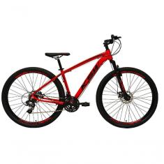 Imagem de Bicicleta Aro 29 Ksw Xlt 24v Freio A Disco Suspensão Mountain Bike Alumínio Vermelho 17