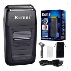 Imagem de Barbeador Kemei KM-1102 Preto 110-220V: Estilo e Performance em Uma Só
