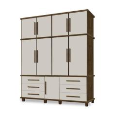 Imagem de Guarda Roupa Splendore com 4 Portas Malbec/Off White - Bela Móveis - L