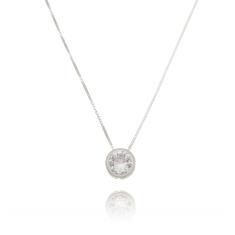 Imagem de Colar Feminino Ponto de Luz Prata 925