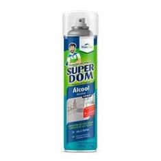 Imagem de Alcool 70 para limpeza e higienização Aerossol 300ml / 170g Super Dom spray (kit 12 unidades)