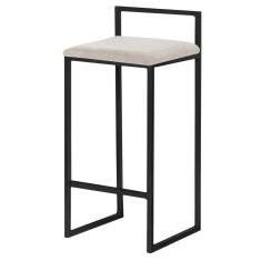 Imagem de Banqueta Decorativa Jasmine Base  Suede Bege