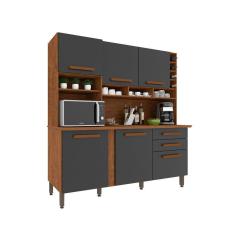 Imagem de Armário Para Cozinha 6 Portas 2 Gavetas Móveis Imop