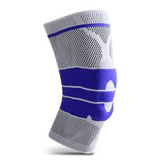 Imagem de Tempaky Joelheiras de joelho ou com silicone e mola fitn joelheiras respiráveis elásticas joelheiras suporte de joelho para vôlei futebol dança ioga tênis corrida ciclismo montanhismo