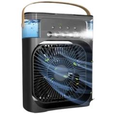 Imagem de Ventilador Portátil de Mesa Mini Ar Condicionado Umidificador (PRETO)