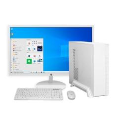 Imagem de Computador Pc Slim Branco I5 8gb Ram Ssd 240gb Tela 23 Plana