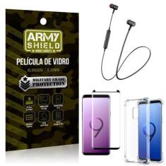 Imagem de Fone Bluetooth Hs-615 Samsung S9 + Capinha Anti Impacto + Película 3D