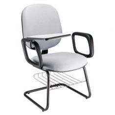 Imagem de Cadeira Universitária Com Prancheta Para Escolas Linha Uno Cinza