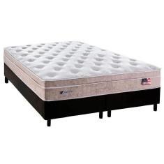 Imagem de Cama Box Queen: Colchão Molas Masterpocket Ensacadas Plumatex Miami + Base Black(158X198)