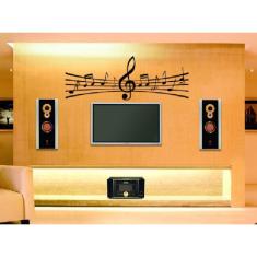 Imagem de Adesivos Decorativos De Parede Nota Musical Escritório