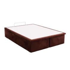 Imagem de Base Para Cama Box Queen Physical L Com Baú (39X158x198) Marrom
