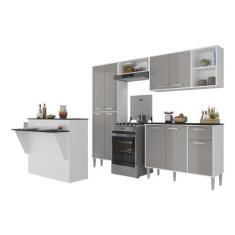 Imagem de Armário De Cozinha Completa Com Bancada Siena Multimóveis Mp2040 Branc