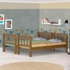 Imagem de Beliche De Madeira Imbuia Solteiro Pérola