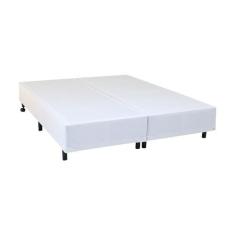 Imagem de Cama Box King Size Simples Mega Colchões Branco - 193X203