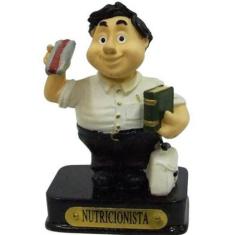 Imagem de Boneco Profissional Nutricionista Miniatura Decoração 8cm - Zona Livre