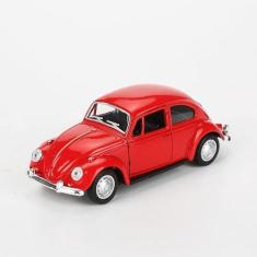 Imagem de Miniatura Coleção Fusca Vermelho 1967  Clássico Escala 1/32 - Kinsmart