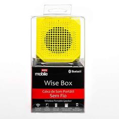 Imagem de Caixa de Som Wise Box Bluetooth Portátil Amarela – Easy Mobile