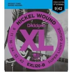 Imagem de Encordoamento Guitarra D'addario Exl120-b 0.09 - 0.42 Exl120