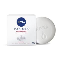 Imagem de Sabonete Nivea Pure Milk em Barra Beauty Elixir Sensitive 90g