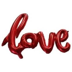 Imagem de Balao metalizado love faixa festa decoração casamento declaração de amor surpresa inflavel