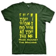 Imagem de Camiseta Rage Against The Machine Musgo e  em Silk 100% Algodão