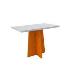 Imagem de Mesa de Jantar Ana 120X80cm Arredondada Ype/Off White - New Ceval