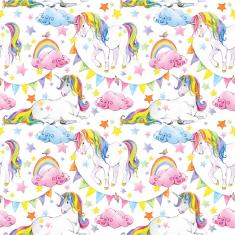 Imagem de Papel de Parede Unicórnio Arco Iris - Infantil 2,70x0,57m