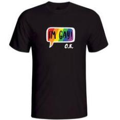 Imagem de Camiseta Im Gay Ok Lesbica Movimento Lgbts Two2 Create