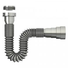 Imagem de Kit Cuba RT49 com Torneira Pratika 1060 Metal e Válvula 1 Polegada e Sifão Cromado e Flexível Compace  Escuro