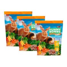 Imagem de Kit 3 Ração Funny Bunny Delicias Da Horta - 500g