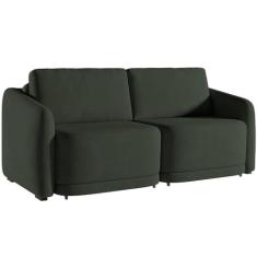 Imagem de Sofá Cama para Sala de Estar 2 Lugares 196cm Montserrat K01 Veludo Verde - Lyam Decor