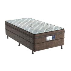 Imagem de Cama Box Conjugado Solteiro: Colchão Ortopédico D28 ProDormir Advanced Pillow Top Brown (88x188x50) Probel