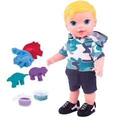 Imagem de Boneco Menino Baby's Collection Baby Dino c/ Acessórios - Super Toys
