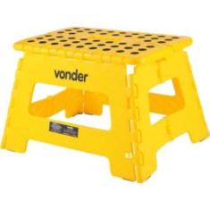 Imagem de Banqueta Plast Dobr 22cm Vonder Várias Cores, Amarela