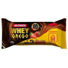 Imagem de Whey Grego Bar (40G) - Sabor: Dulce De Leche E Morango - Nutrata