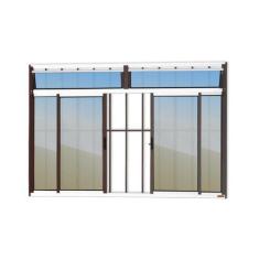 Imagem de Janela Plus 4 Folhas com Bandeira e Grade Vidro Reflex 100cm x 150cm B