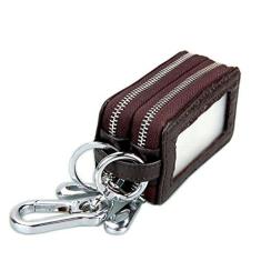 Imagem de Bolsa de couro para cartão de crédito, porta-cartão de crédito Manyip dobrável, bolso para moedas, carteira com proteção contra roubo RFID. Selecione material de proteção. Bolsa para chaves, bolsa