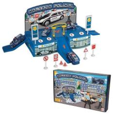 Imagem de Posto De Comando Policial Com Carrinho Miniatura - Braskit