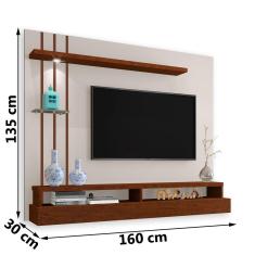 Imagem de Painel Suspenso Eros Sala TV até 55 Polegadas C/ Iluminacao