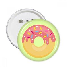 Imagem de Rosquinha  Sobremesa doce Pinos redondos Emblema Botão Emblema Acessório Decoração 5 peças