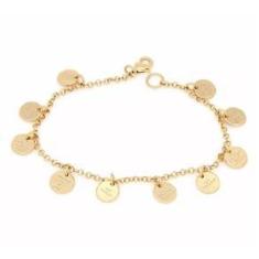 Imagem de Pulseira Religiosa Dez Mandamentos Folheado Ouro 18k