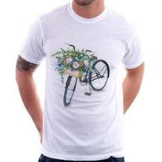 Imagem de Camiseta Bicicleta Cesto De Flores - Foca Na Moda