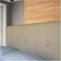 Imagem de Cabeceira Cama Box King Veneza Corino Almofadado 195 X 60 cm RBL