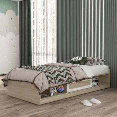 Imagem de Cama Solteiro Comic Legno - Salinas/branco