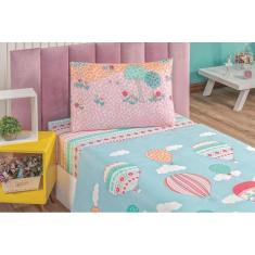Imagem de Lencol Solteiro Infantil Com Elastico Balao 3 Peças